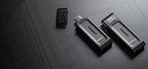 קינגסטון Datatraveler 70 256GB כונן הבזק USB-C | USB 3.2 Gen 1 | DT70/256GB
